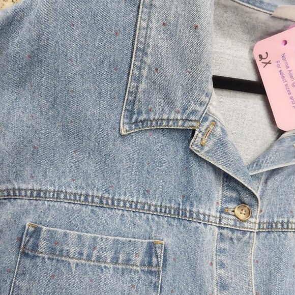 3756 Size 2X Upcycled Cabin Creek Denim Farm Jacket. - Picture 5 of 9